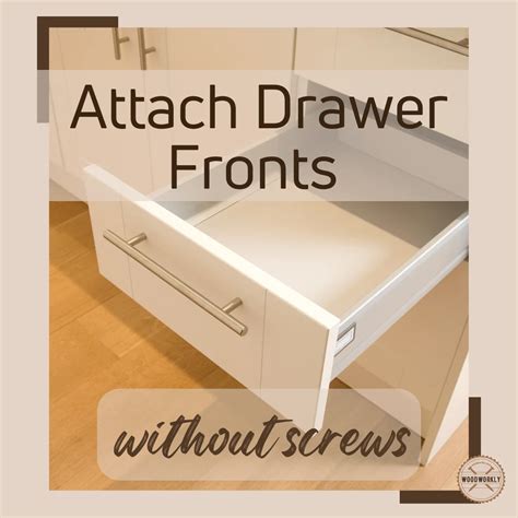 how to attach kitchen drawer fronts to metal drawer box|kitchen cabinet drawer box installation.